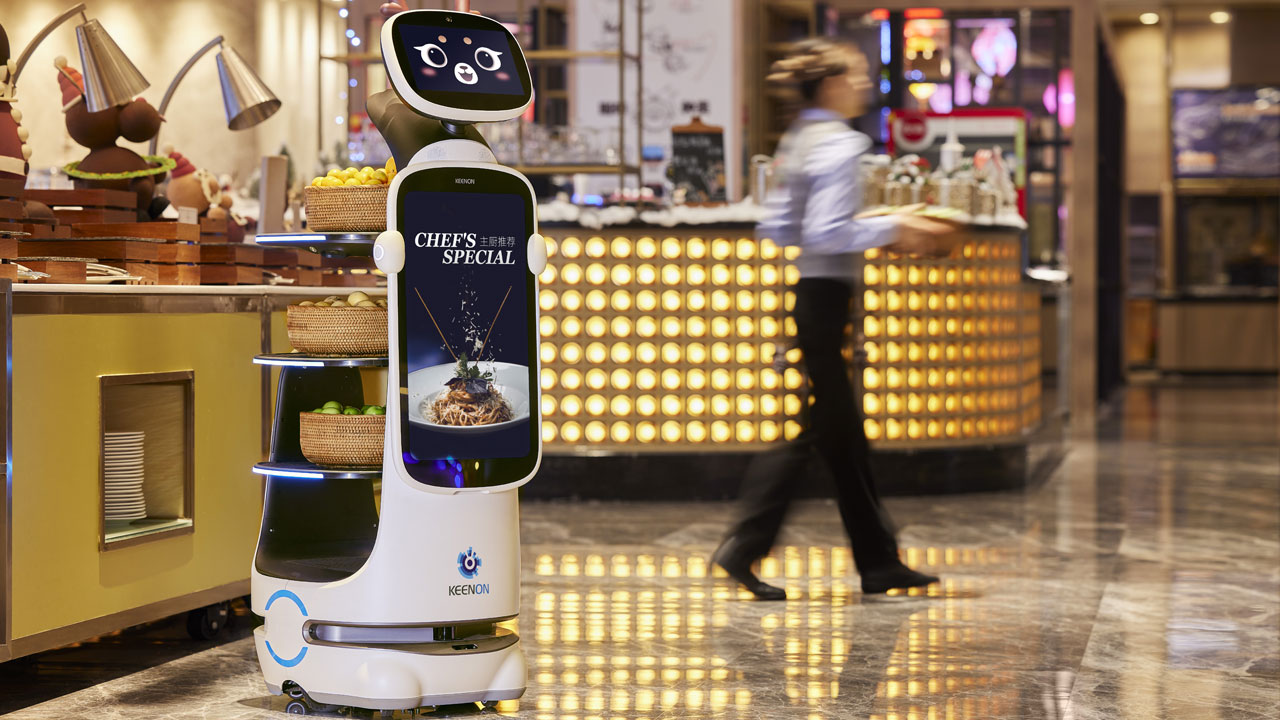 Roboter Keenon Foto Boddart Roboter Keenon